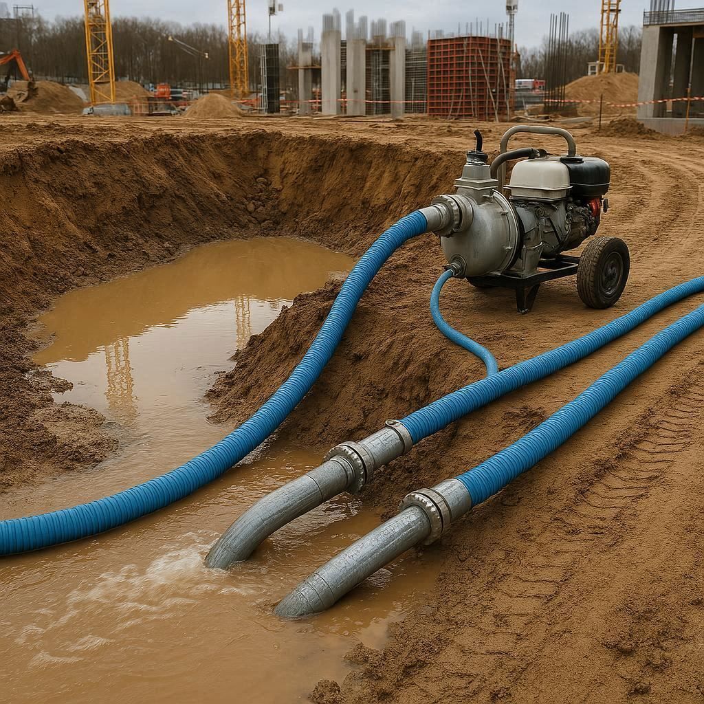 Водопонижение и осушение котлована в Белореченске