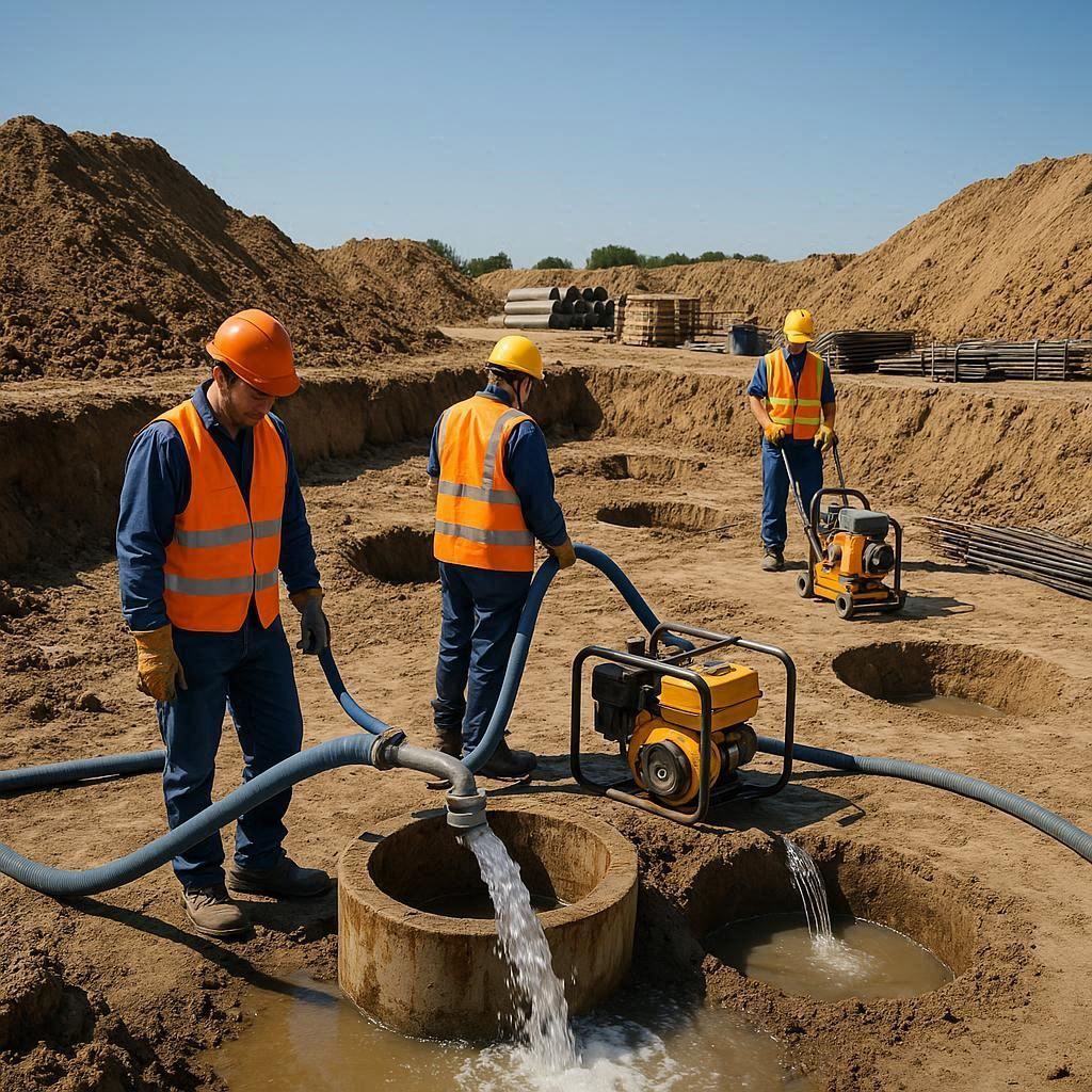 Глубинное водопонижение скважинами в Белореченске