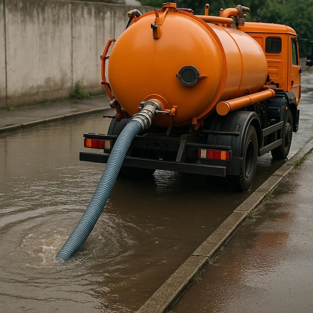 Откачка воды в Белореченске